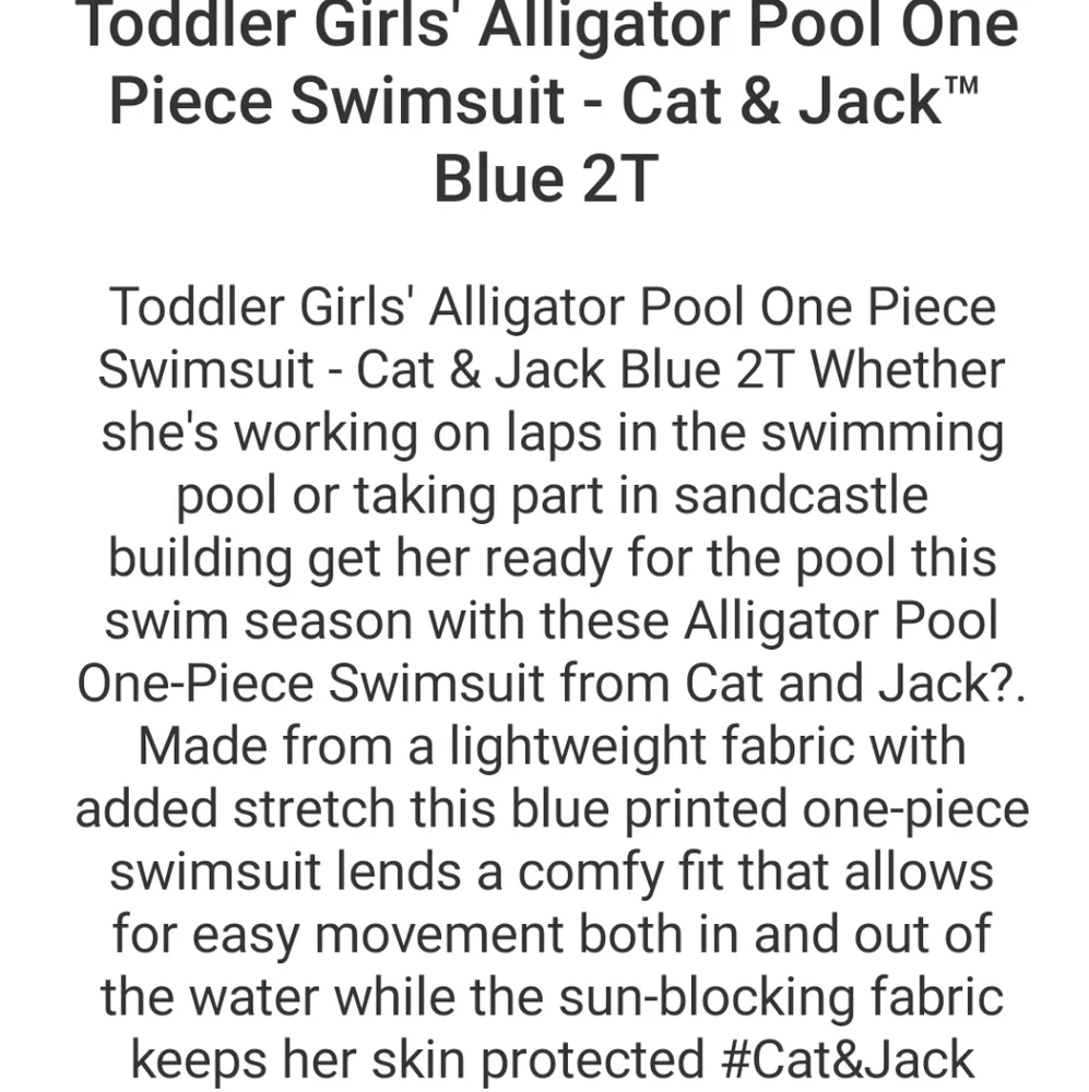 Alligator 🐊 1 piece bathing suit
